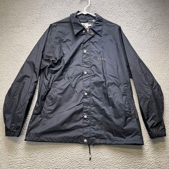 Calvin Klein Jacket Womens Medium Navy Blue Windbreaker - Picture 1 of 10